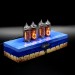 Authentic Handpainted Patriotic Ukrainian Collection Nixie Tube Clock Russian Warship Go F**K Yourself