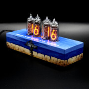 Authentic Handpainted Patriotic Ukrainian Collection Nixie Tube Clock Russian Warship Go F**K Yourself