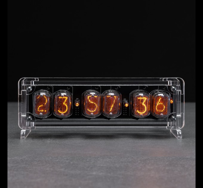 Nixie Tube Clock with IN-12 Nixie Tubes, Visual Effects, Replaceable Nixie Tubes, Christmas, Anniversary Gift