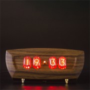 Nixie Tube Clock with New and Easy Replaceable IN-12 Nixie Tubes, Motion Sensor, Visual Effects, RGB Backlight, Christmas Gift