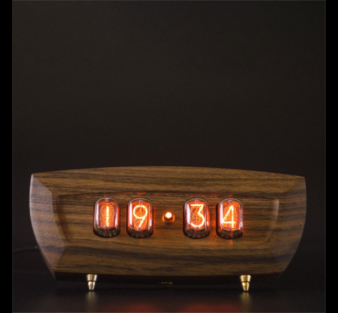 Nixie Tube Clock with New and Easy Replaceable IN-12 Nixie Tubes, Motion Sensor, Visual Effects, RGB Backlight, Christmas Gift