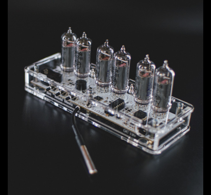 Nixie Tube Clock 6X IN-14 Vintage Clock with Replaceable Nixie Tubes Anniversary Birthday Fathers Day Gift Idea