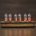 Authentic Nixie Tube Clock 6X IN-14 Vintage Nixie Star Clock with Replaceable Nixie Tubes Birthday Fathers Day Gift Idea