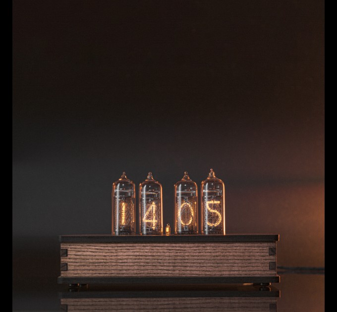 Authentic Nixie Tube Clock with Replaceable IN-14 Nixie Tubes, Motion Sensor, Home Decor Idea, Ideal Gift for Holidays