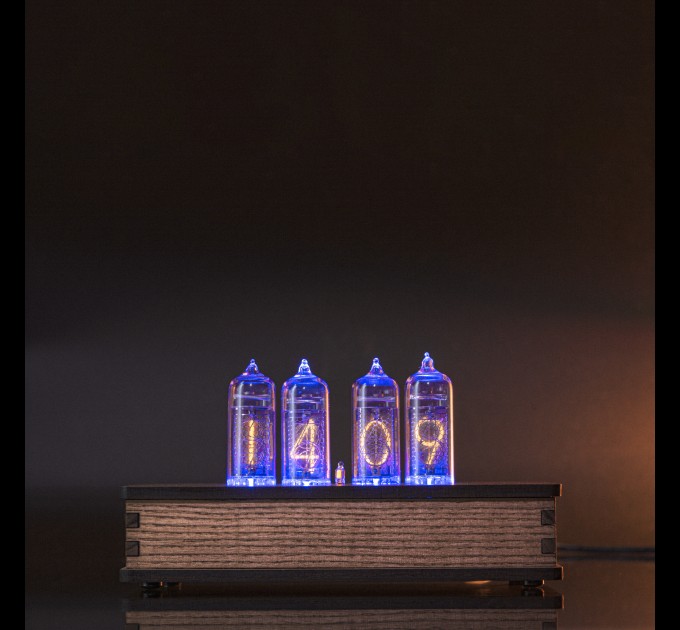 Authentic Nixie Tube Clock with Replaceable IN-14 Nixie Tubes, Motion Sensor, Home Decor Idea, Ideal Gift for Holidays