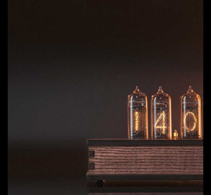 Authentic Nixie Tube Clock with Replaceable IN-14 Nixie Tubes, Motion Sensor, Home Decor Idea, Ideal Gift for Holidays