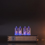 Authentic Nixie Tube Clock with Replaceable IN-14 Nixie Tubes, Motion Sensor, One Spare Nixie Tube Included, Visual Effects