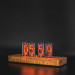 Authentic Nixie Tube Clock with Replaceable IN-18 Nixie Tubes | Motion Sensor Feature | Solid Wood Case | Visual Effects