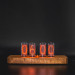 Authentic Nixie Tube Clock with Replaceable IN-18 Nixie Tubes | Motion Sensor Feature | Solid Wood Case | Visual Effects