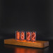 Authentic Nixie Tube Clock with Replaceable IN-18 Nixie Tubes | Motion Sensor Feature | Solid Wood Case | Visual Effects