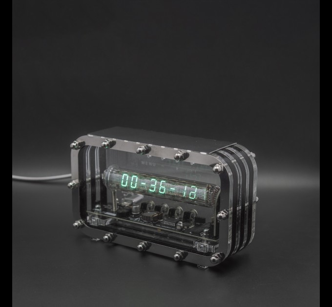 Adafruit Ice Tube Clock IV-18 VFD Nixie Era Tube Clock Unique Gift for Him Dad Brother Anniversary Birthday 