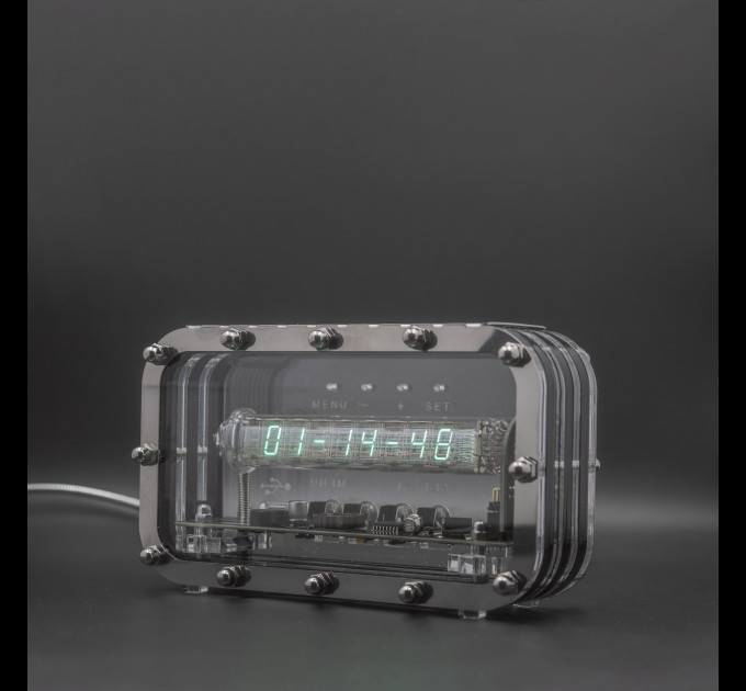 Adafruit Ice Tube Clock IV-18 VFD Nixie Era Tube Clock Unique Gift for Him Dad Brother Anniversary Birthday 